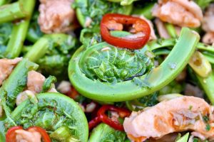Sichuan Fiddlehead and Trout Salad