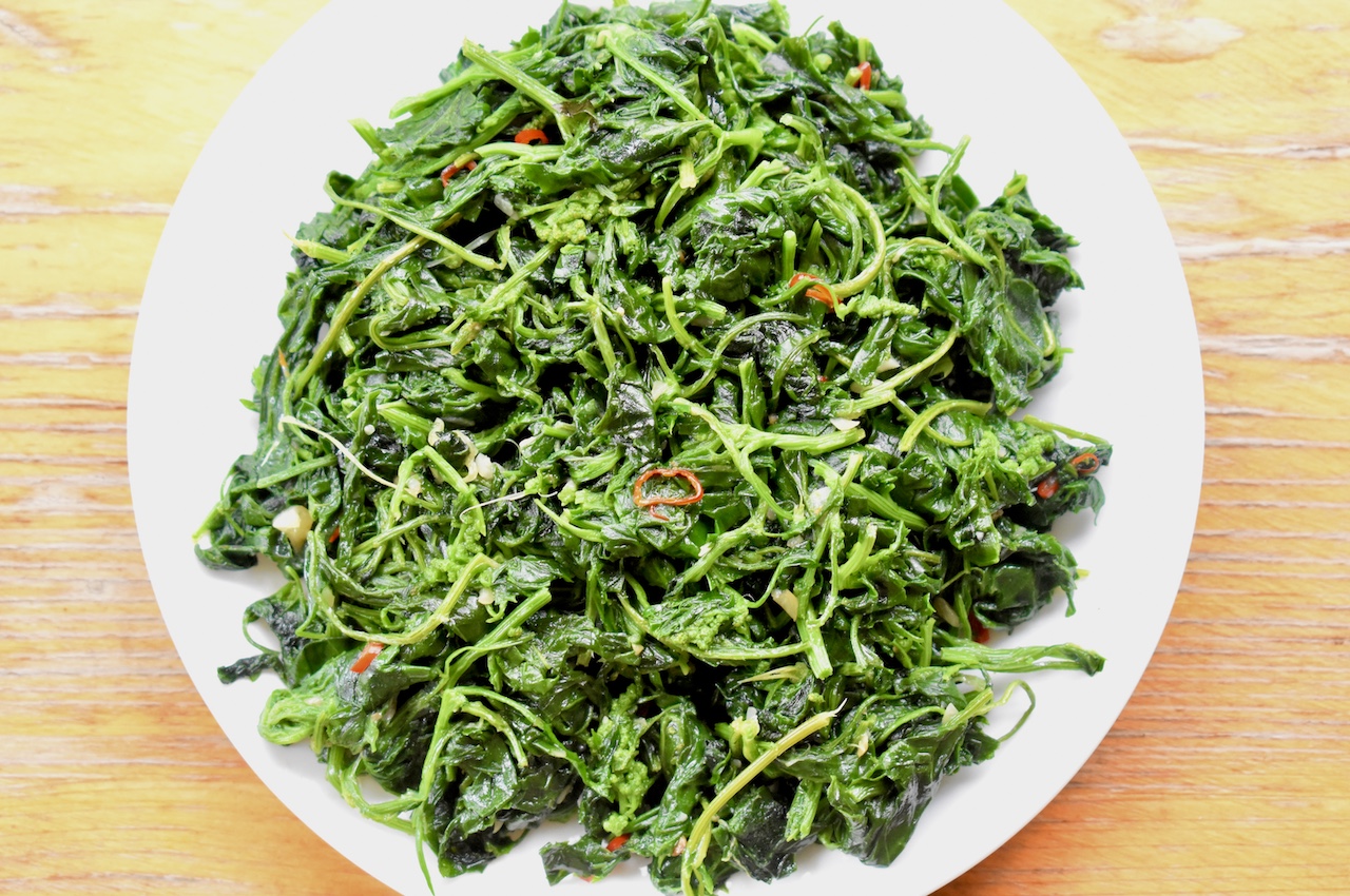 Chinese Stir Fried Lambsquarters with Fermented Bean Curd - The Intrepid  Eater