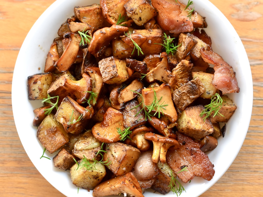 Chanterelle Breakfast Hash