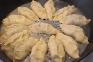 dumplings cooking