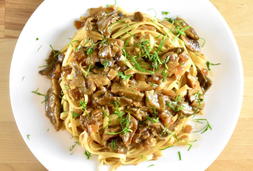 Butter-Soy Yellow Bolete Pasta