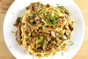 Butter-Soy Yellow Bolete Pasta