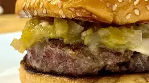 Green Chile Snow Goose Burgers