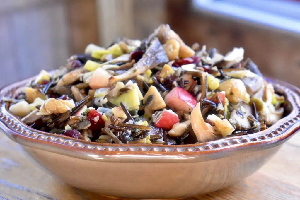 Hen of the Woods and Wild Rice Autumn Salad