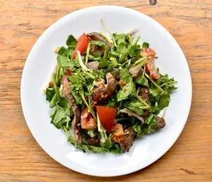Vietnamese-Inspired Venison and Watercress Salad
